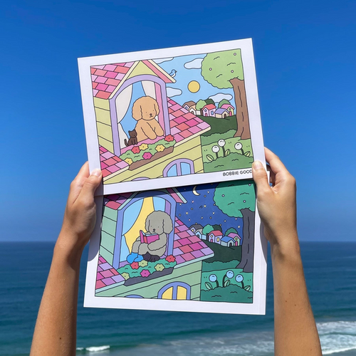 Bobbie Goods – Livro de Colorir Dia para Noite | Criatividade Sem Fim